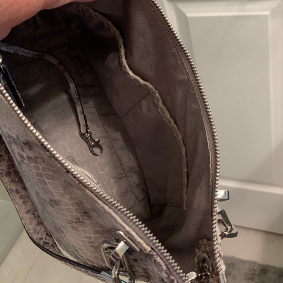 Michael Kors leather snakeskin print handbag - Picture 8 of 11